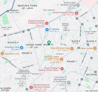 Kinal Single story house available for rent in Johar town F2 block