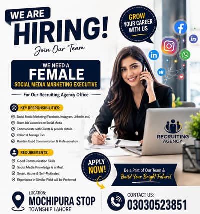 Social media marketing Manager