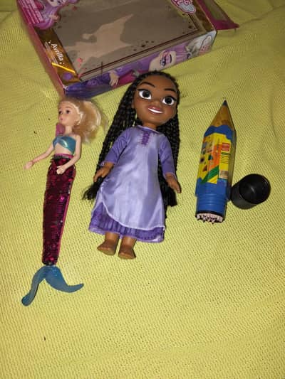 Kids Toy Bundle – Dolls, and Color Pencils set