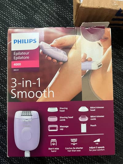 Philips Epilator Series 4000 (BRE257) - Like New Condition