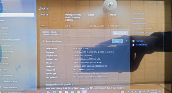 Hp Core i5-5th Generation 360 Degree with Touch   TOUCH SCREEN360
