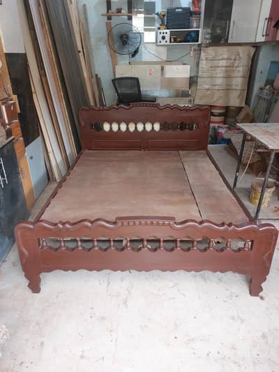 Queen bed shesham wood