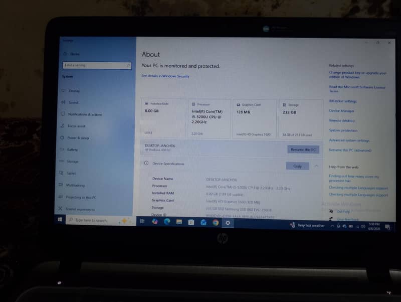 HP i5 5th generation 1