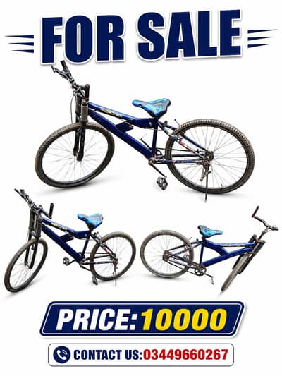 Blue Mountain Bicycle For Sale – Good Condition – Rs 10,000