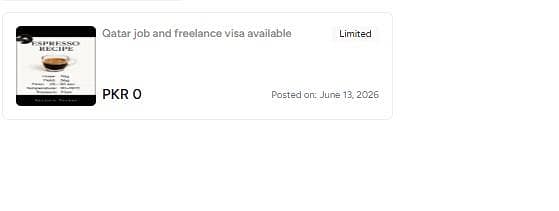 qatar job and freelance visa available