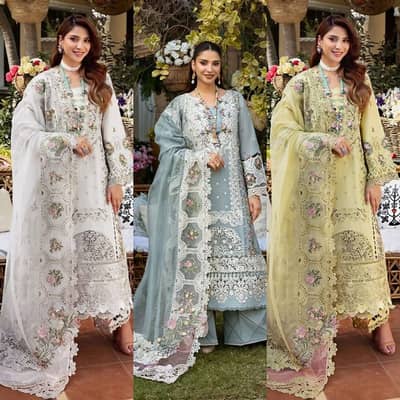 Luxury Black Chikankari Embroidered Lawn Suit with Khaddi Net Dupatta