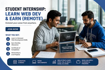 Student Internship: Learn Web Dev & Earn (Remote)