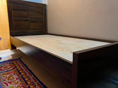 Single Bed for Sale – Like New, Strong Wood Quality