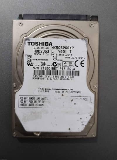 500 GB hard drive laptop
