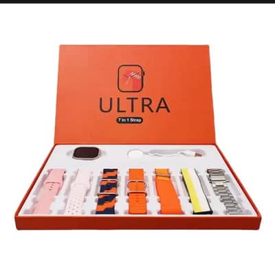 Ultra Smart Watch Bundle with 7-in-1 Interchangeable