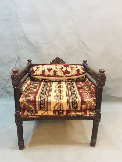 Antique ancient wooden chair