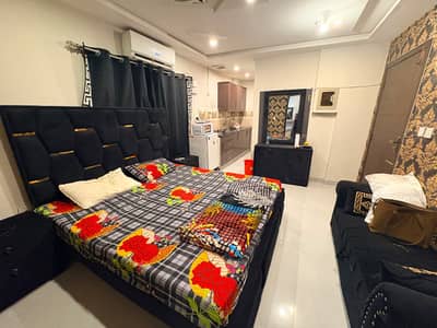 Studio Fully Furnished Luxury Apartment For Rent In Iqbal Block Bahria Town Lahore