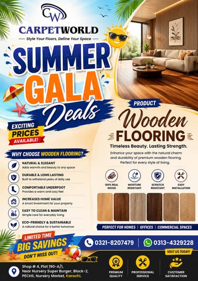 Wooden Flooring/SPC Floor/Vinyl/Wallpaper/Blinds/Laminated flooring