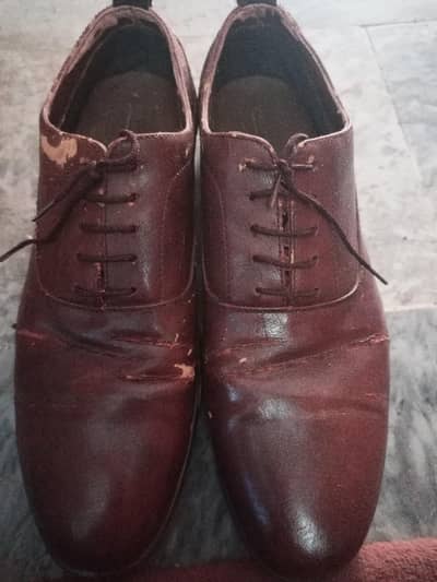 brown formal shoes