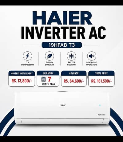 Haier INV 19HFAB T3 Available On Easy Installment Plan