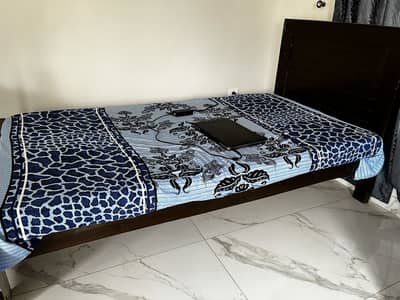 Single Wooden Bed