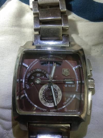 Swiss Monaco LS watch working condition 1side botton missing