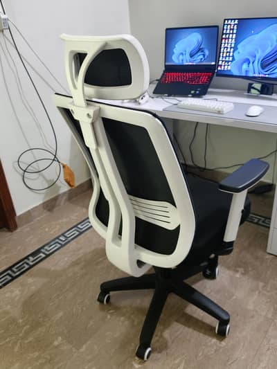 Ergonomic chair white