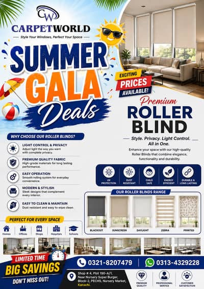 Roller blind | Zebra Blind | Wooden Blind | Home&Office window blind