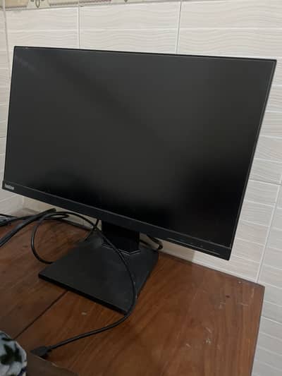 Lenovo monitor 2k 24 inch with stand and cables