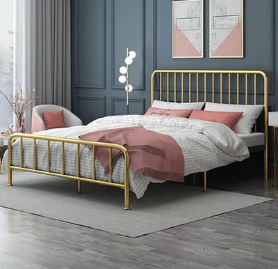 Iron bed / iron dressing side table / Double bed /single bed/