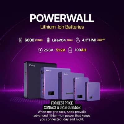 KNOX/ITEL / CROWN 12/24/48 V LITHIUM BATTERIES
