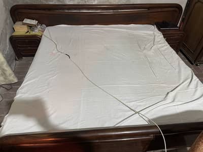 Original Solid Wood Bed + Dressing table for sale