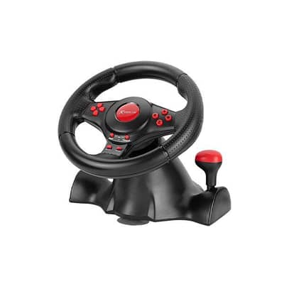 Xtrike Me Gp-903 Racing Wheel With Dual Vibration Motors Realistic Ga
