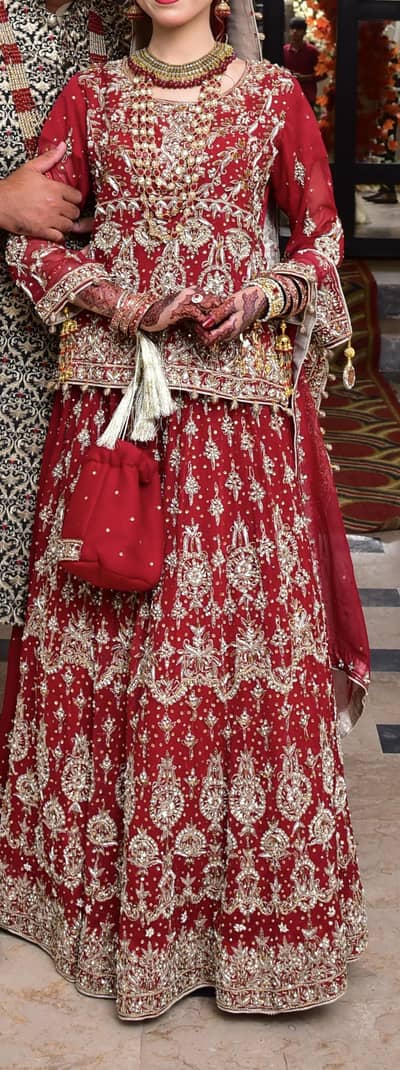 Bridal Lehenga, Bold and Glamorous, handwork dress