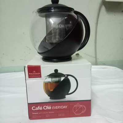 Grunwerg Café Olé Glass Teapot with Infuser 1.2L