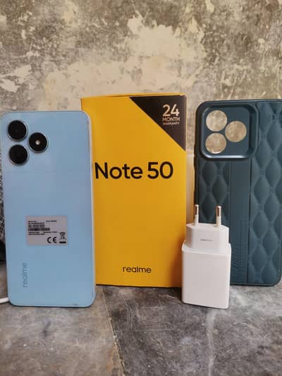 realme note  50 4+64 Full box lash condition