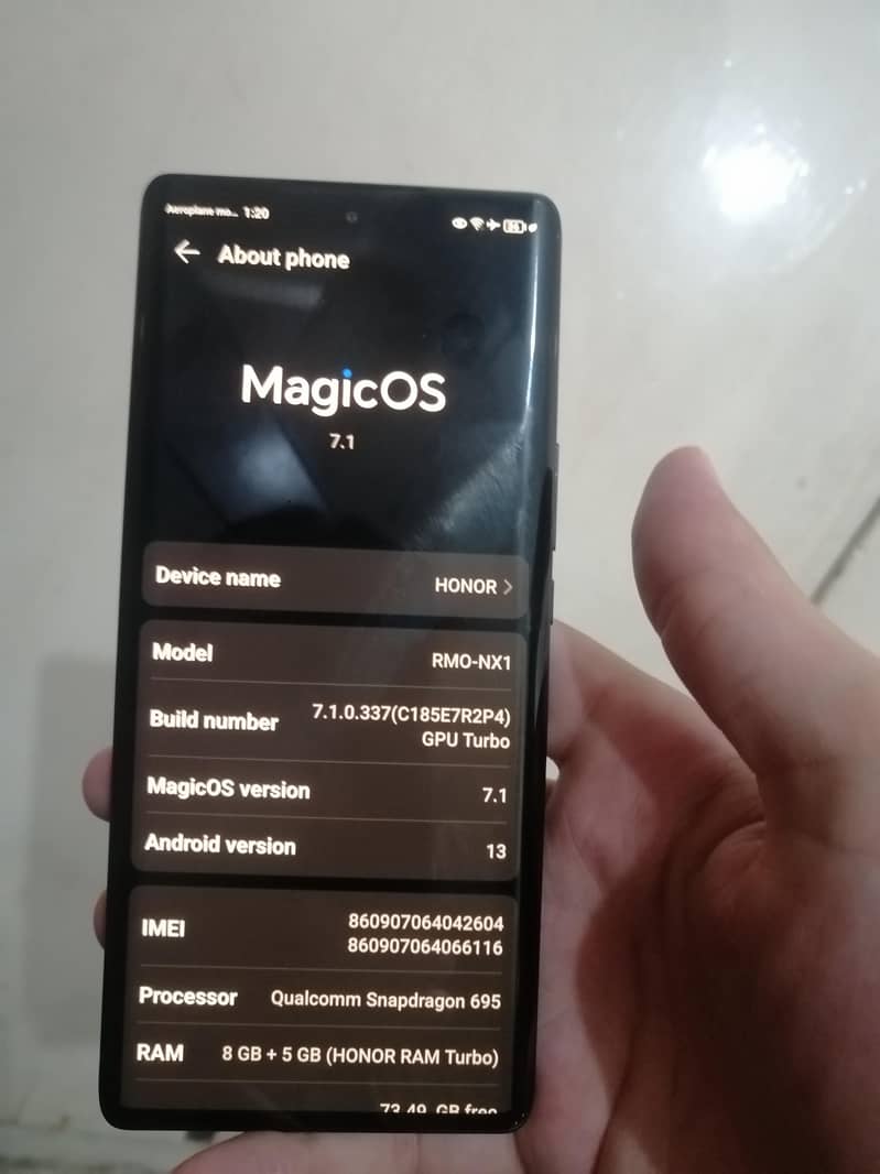Honor X9a 8+5/256  UAE version 1