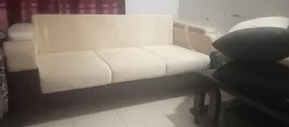 luxury 7 seater sofa sets with center table & Dinning set 6 chairs