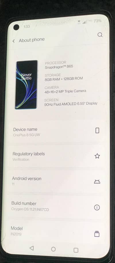 One Plus 8 5g