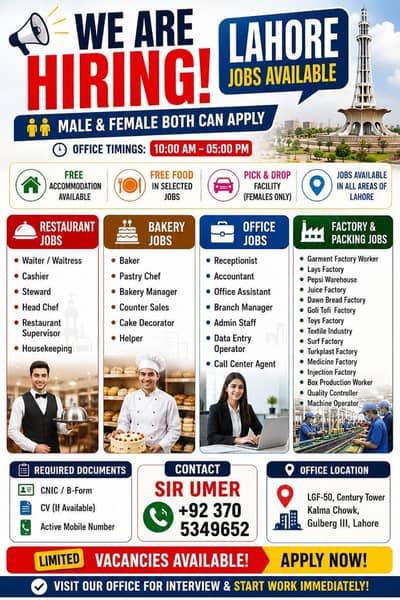 jobs in Lahore