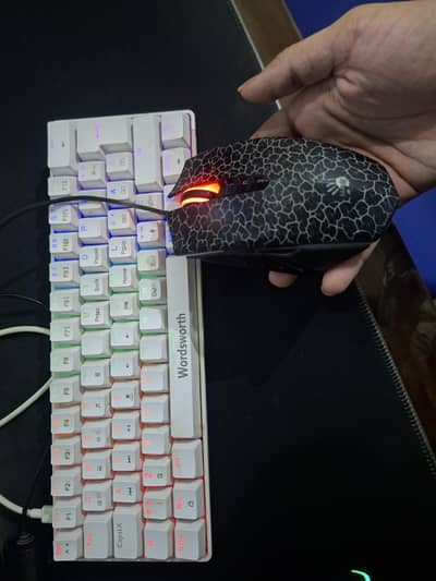 Bloody A70 mouse slightly used perfect condition with Keyboard
