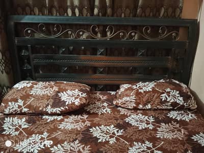 iron bed without mattress
