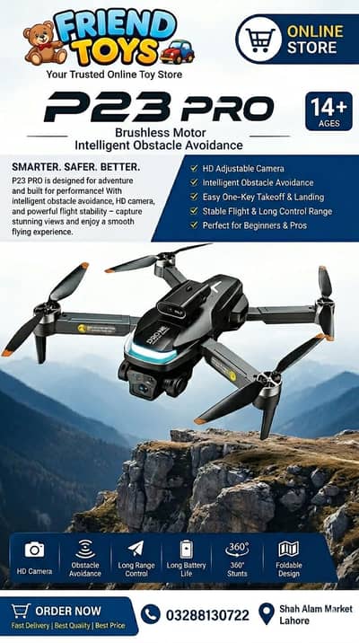 Professional Brushless Motor Drone with Intelligent Obstacle Avoidance