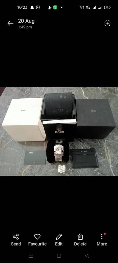 Rado distar silver