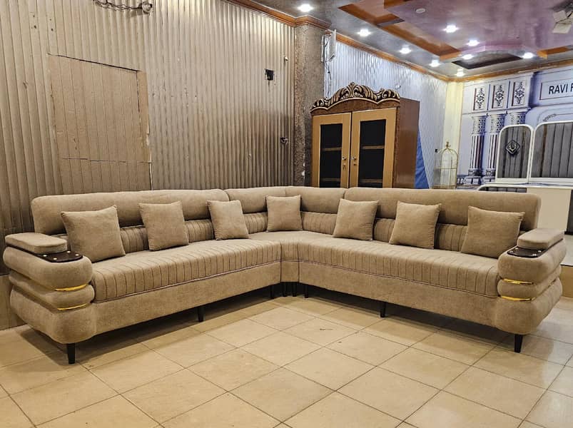 L shape luxury sofa 0