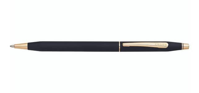 crossword pen golden and black slim