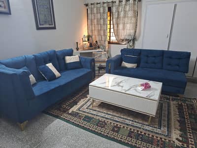 Premium Luxury L-Shaped Sofa Set + Furniture – Excellent Condition