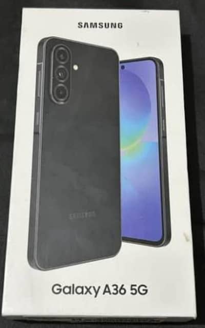 Samsung Mobile A36 box pack and sealed