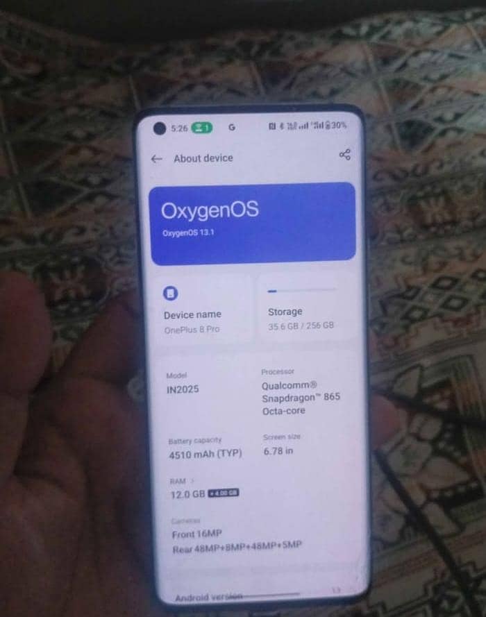 One Plus 8 Pro 2