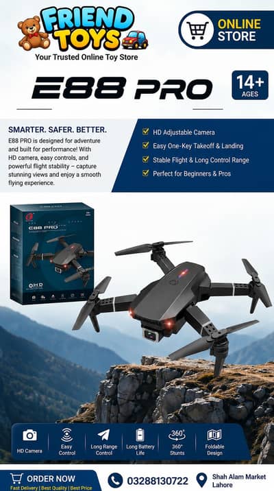 E88 PRO Foldable HD Camera Drone  Capture Every Adventure from the Sky