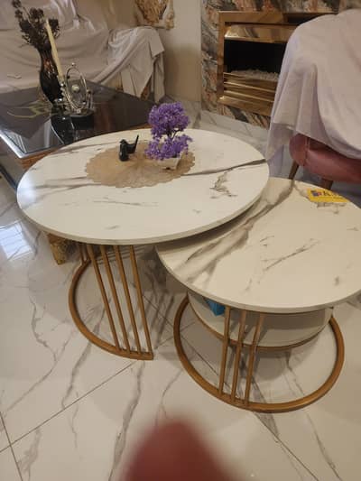2 set of Tables white for sale