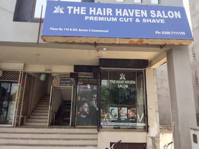 Running Men’s Salon for Sale | Prime Location | Bahria Town Lahore
