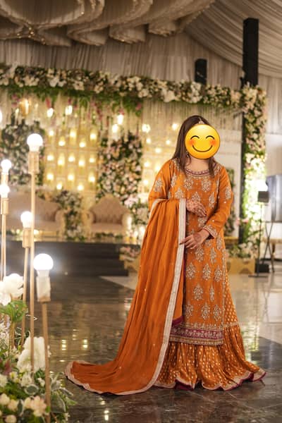 Farshi lehnga with long shirt