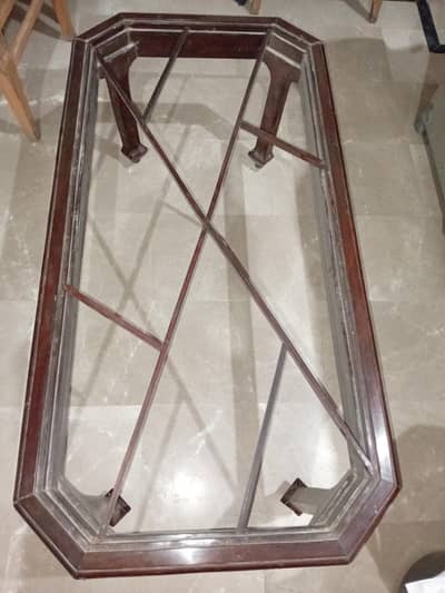 wooden coffee table