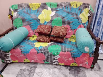 Family Sofa Set for Sale – Strong Wooden Frame